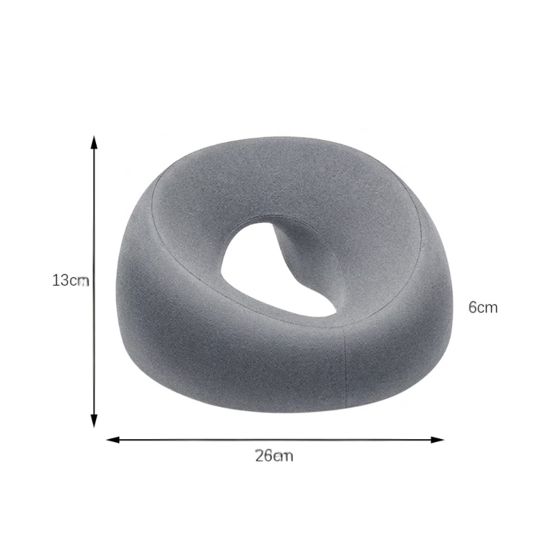 Face Down Desk Nap Pillow Memory Foam Prone Rest Head Support Cushion Gray