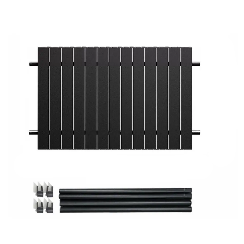 Portable Folding Camping Trolley Table Top Black Wagon Cover Board for Picnic Beach Garden and Camping