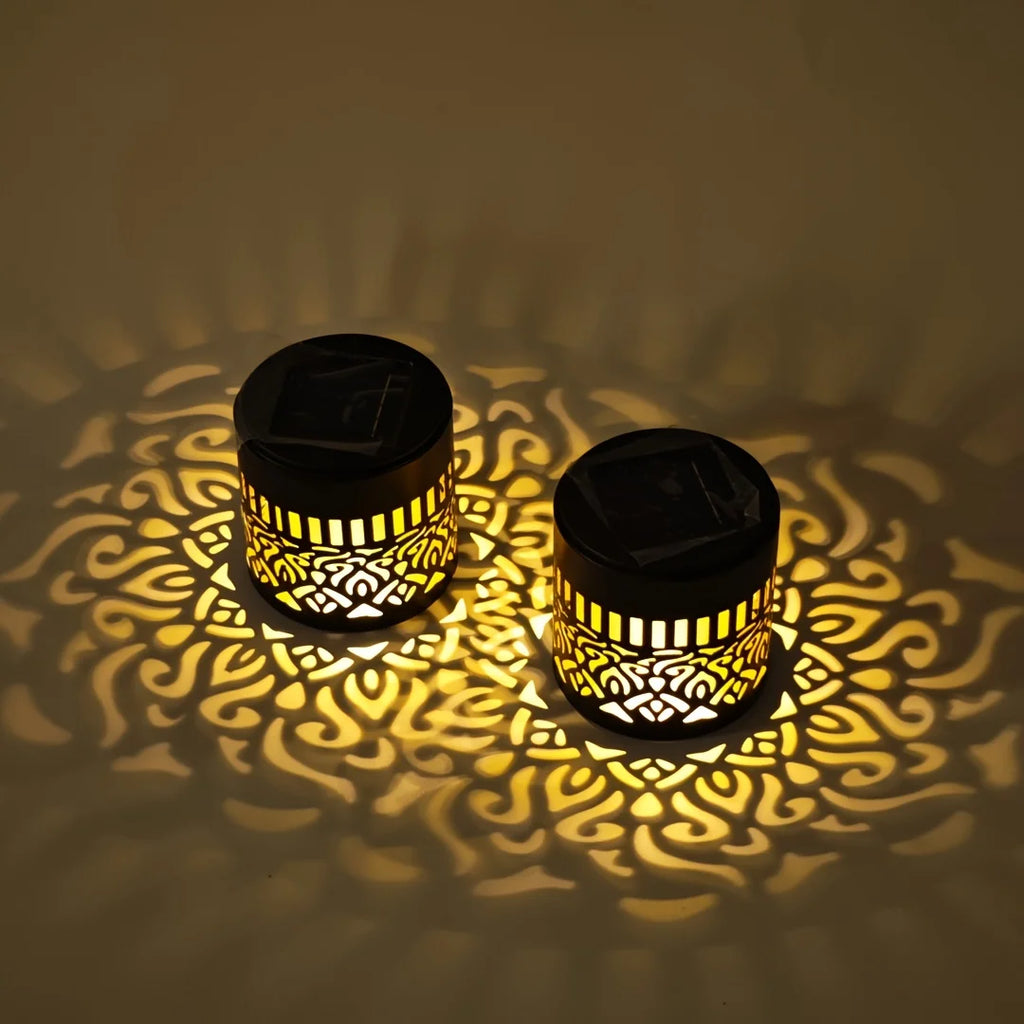 1 Piece Solar Powered Datura Wall Lantern Outdoor Garden Light Waterproof Decorative Patio Wall Lamp