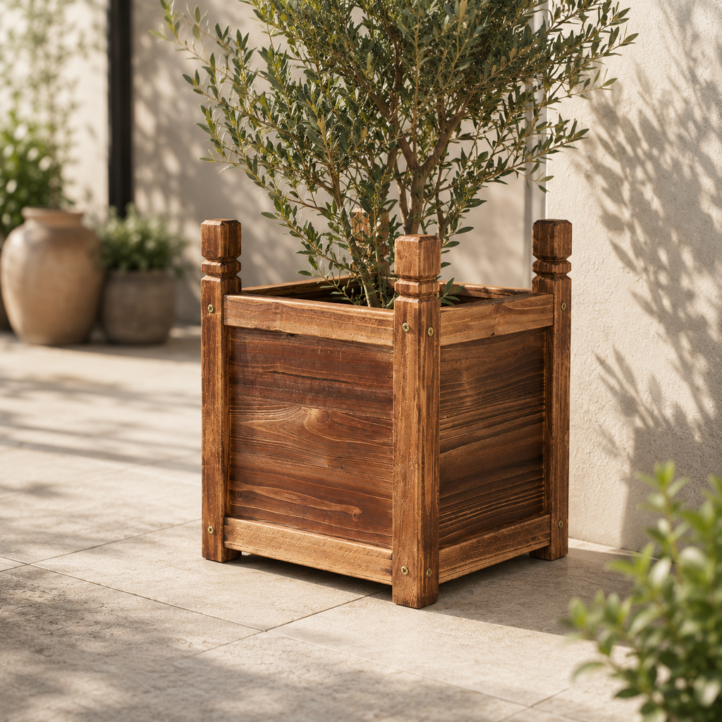 Small Wooden Raised Garden Bed Planter Box Indoor Outdoor Flower Herb Vegetable