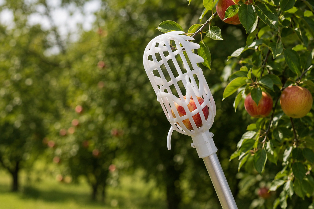 Plastic Fruit Picker Head High Reach Garden Harvest Picking Basket Tool