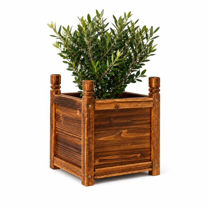 Small Wooden Raised Garden Bed Planter Box Indoor Outdoor Flower Herb Vegetable