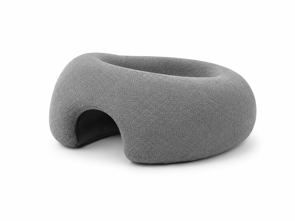 Face Down Desk Nap Pillow Memory Foam Prone Rest Head Support Cushion Gray