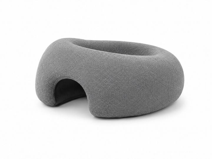 Face Down Desk Nap Pillow Memory Foam Prone Rest Head Support Cushion Gray
