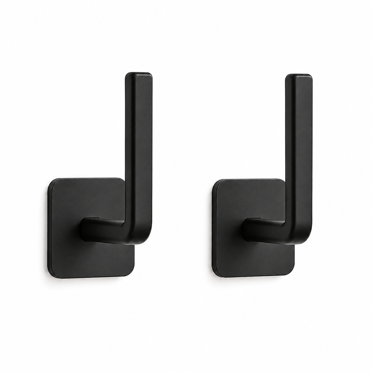 2 Piece Adhesive Wall Hooks No Drill Strong Paste Hook Storage Rack