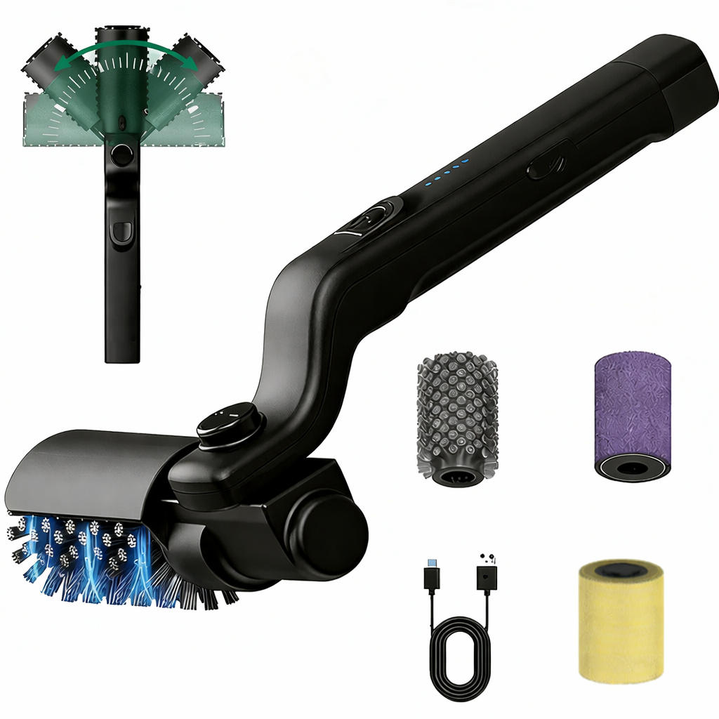 Electric BBQ Grill Cleaning Brush 3-Speed Adjustable Head Rechargeable Cleaner