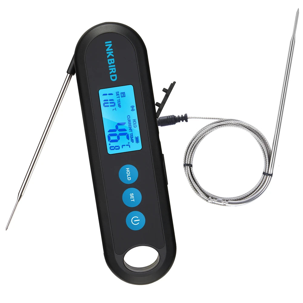 Bluetooth Rechargeable Meat Thermometer with 2 Probes Digital BBQ Cooking Thermometer