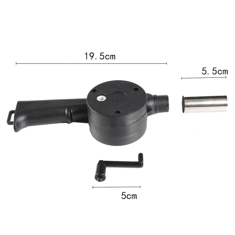 Portable Hand BBQ Fan Manual Air Blower for Charcoal Grill Barbecue and Outdoor Cooking