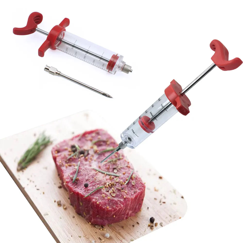 BBQ Marinade Injector Syringe 30ml with Stainless Steel Needle