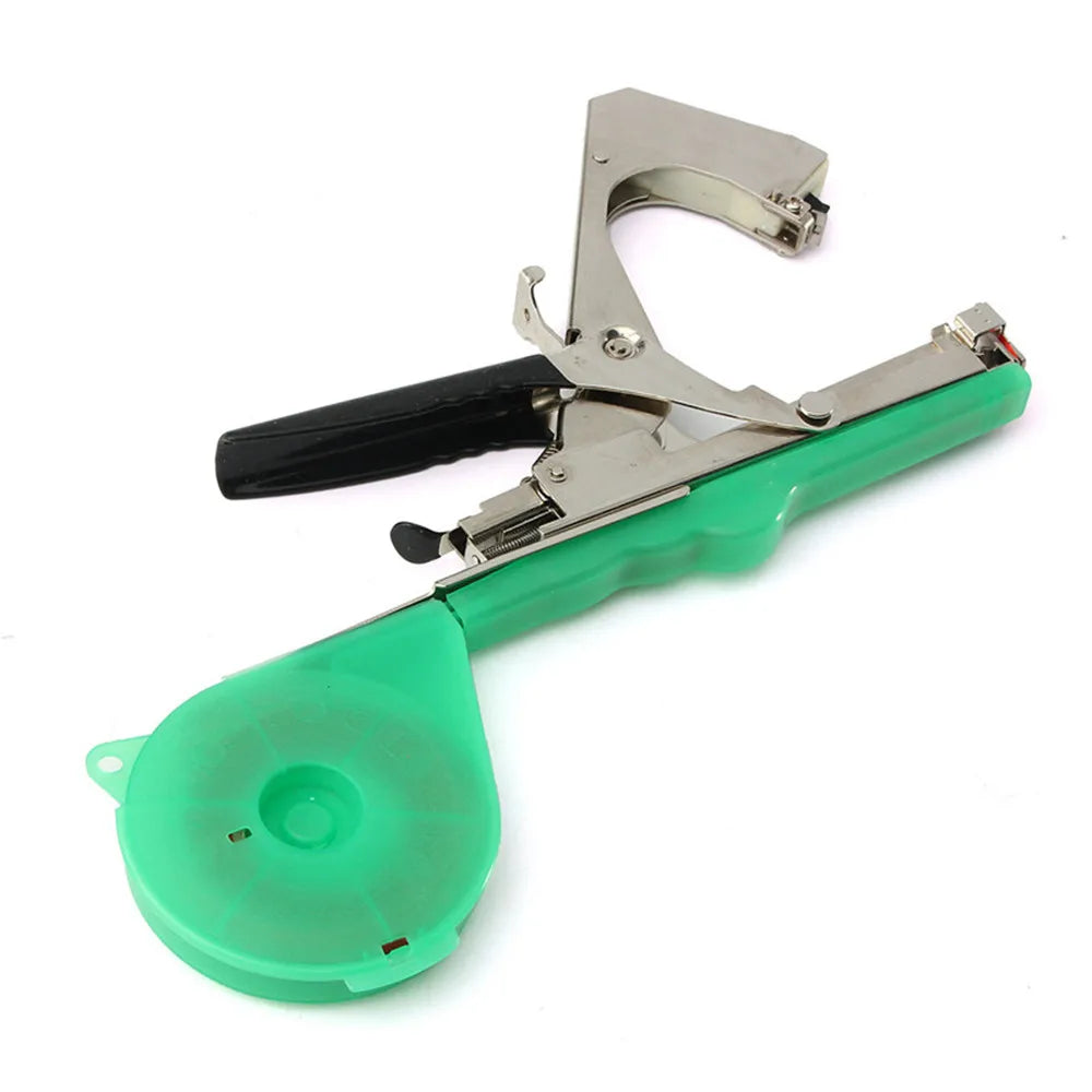 Plant Tapener Tool Garden Plant Tying Machine Kit with 10 Tape Rolls for Vegetable Vine and Flower Support