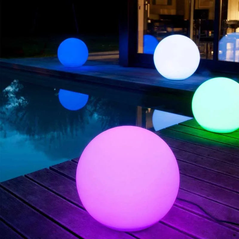 15cm Waterproof LED Garden Ball Light RGB Color Changing Rechargeable Outdoor Decorative Lamp