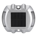 Solar Powered LED Driveway Light WHITE 6 LED Waterproof Aluminum Outdoor Pathway Road Marker