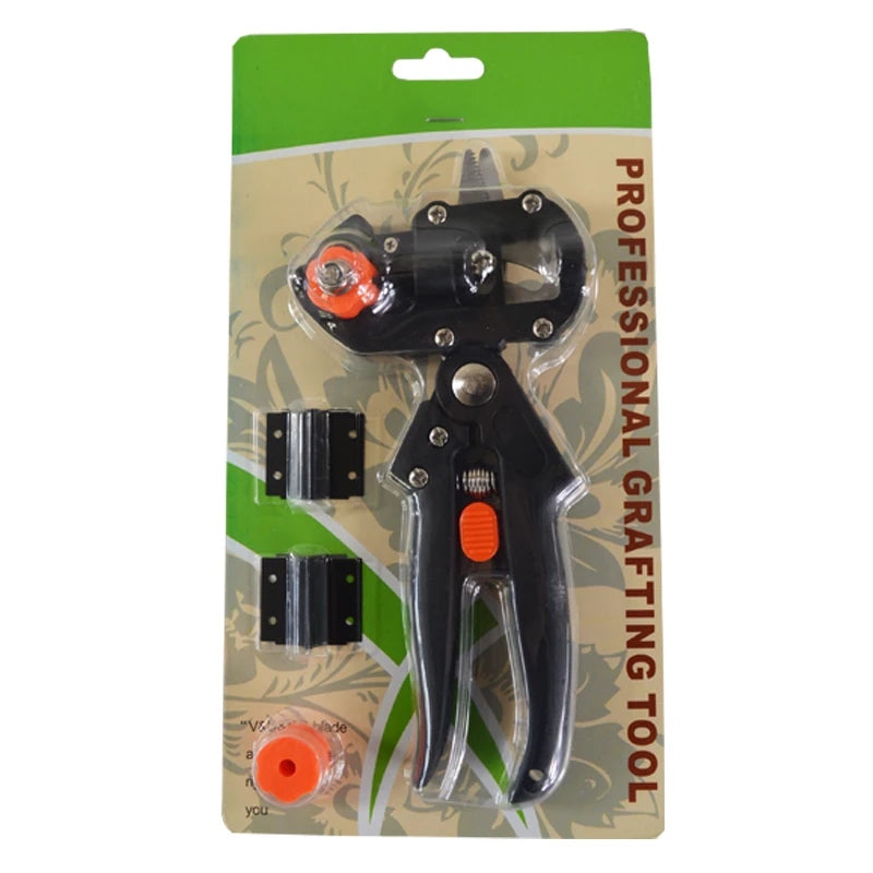 Grafting Pruner Tool Metal Branch Cutter with Grafting Knife and Film for Garden Tree Plant Pruning
