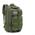 25L Green Waterproof Tactical Backpack with Molle Webbing for Hiking Camping Trekking and Travel