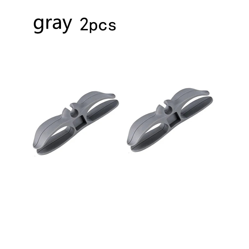 2 Piece Gray Cable Organizer Wire Winder Cord Holder Kitchen Appliance Cable Management