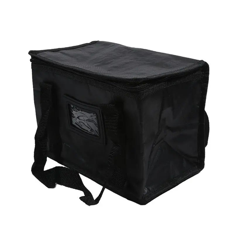 50L Insulated Food Delivery Bag Portable Thermal Cooler Carrier with Zipper Black