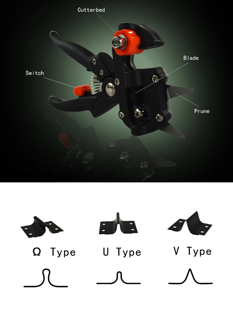Grafting Pruner Tool Metal Branch Cutter with Grafting Knife and Film for Garden Tree Plant Pruning