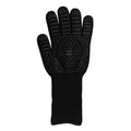 1 Piece BBQ Gloves Black Heat Resistant Non-Slip Cooking Gloves for Grilling Baking and Outdoor Cooking