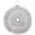Stainless Steel Scrubber Round Kitchen Cleaning Mesh Reusable Pot Pan Cleaner Tool