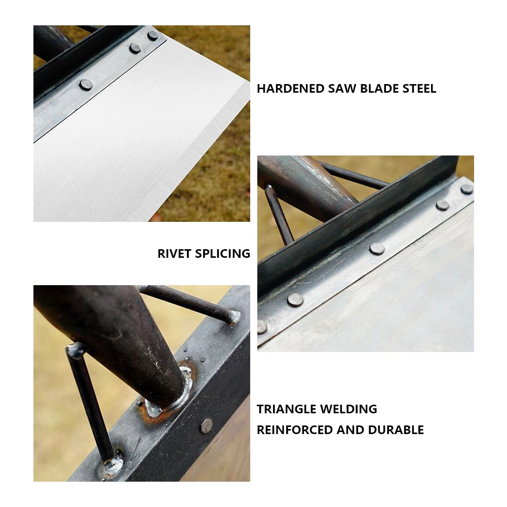 30cm Heavy Duty Stainless Steel Garden Cleaning Shovel Multifunctional Weeding Scraper Tool