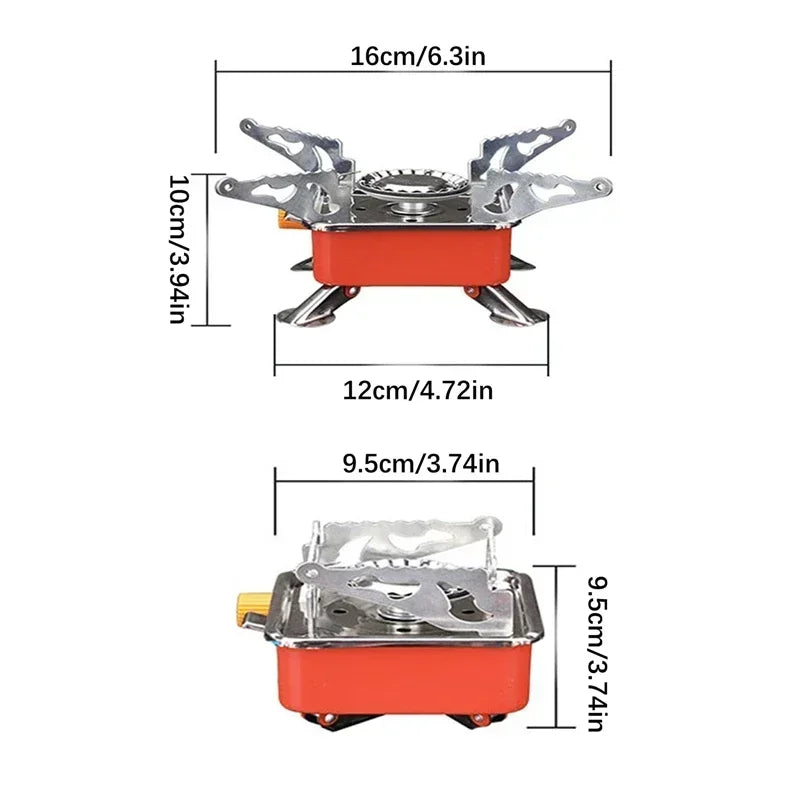 Portable Foldable Gas Camping Stove Windproof Burner for Outdoor Cooking