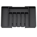 Adjustable Flatware Organizer Expandable Plastic Cutlery and Utensil Drawer Tray