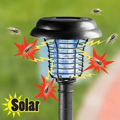 1 Piece Solar Mosquito Killer Lamp Waterproof Outdoor Garden Bug Zapper Light for Patio Camping and Yard
