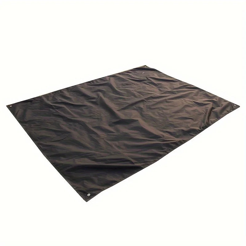 200x200cm Black Thickened Non-Slip Camping Mat Heavy Duty Oxford Ground Sheet for Outdoor Travel