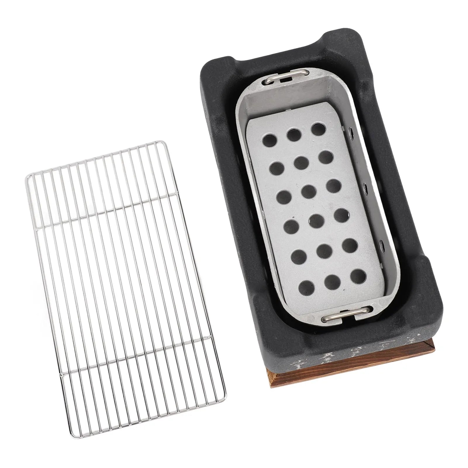 Portable Japanese Charcoal BBQ Grill Stove Rectangle Tabletop Camping Grill