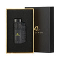 Black 4 Jet Torch Lighter with Built-In Punch and Gift Box