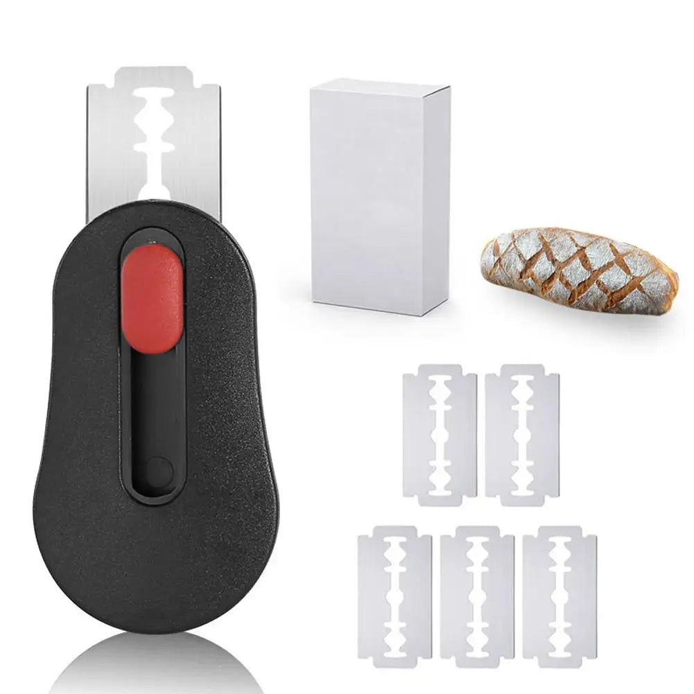 Bread Scoring Cutter with 6 Replacement Blades for Sourdough Baking and Dough Preparation