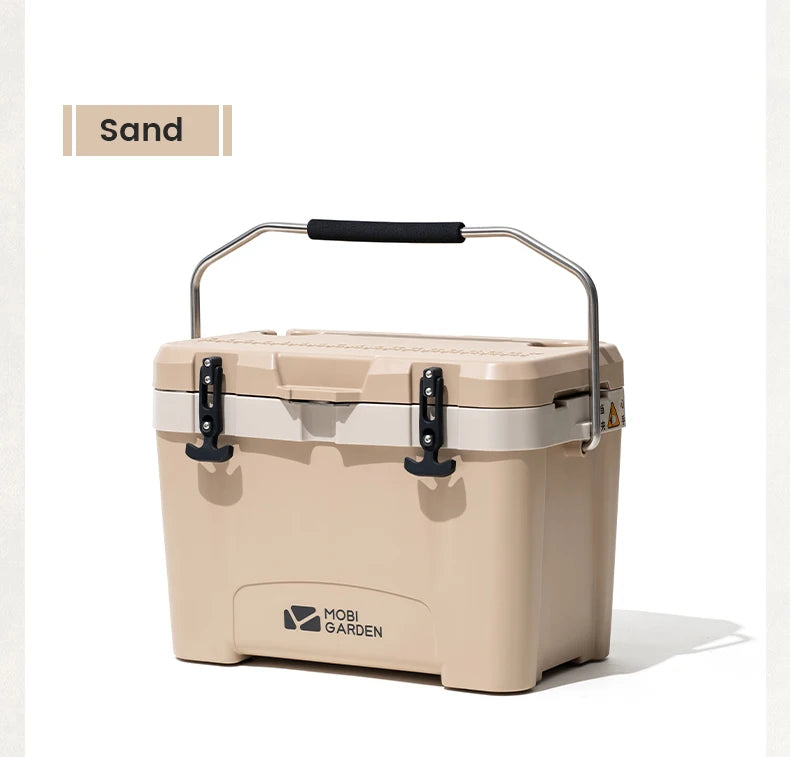 25L Portable Ice Cooler Box Sand Insulated Camping Cold Storage Box