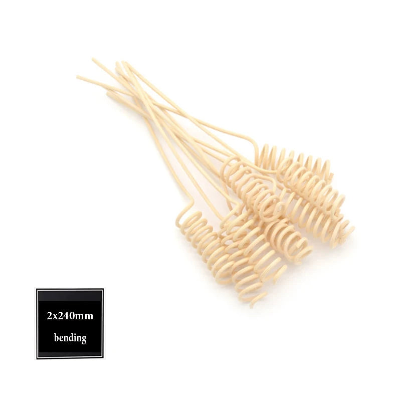 5 Piece Spiral Rattan Reed Sticks 2x240mm Diffuser Replacement Bending Design Home Fragrance