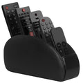Black Remote Control Holder 5 Compartments Desktop Organizer Storage Box