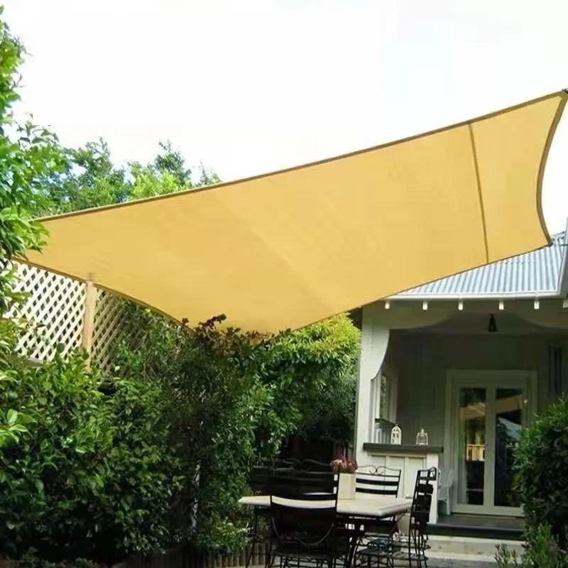 3x3m Beige Sun Shade Net UV Resistant Garden Shade Cloth for Plants Greenhouse Patio and Outdoor Protection