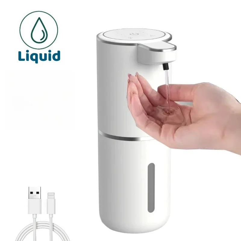 Automatic Liquid Soap Dispenser Touchless Infrared Sensor USB Rechargeable Countertop
