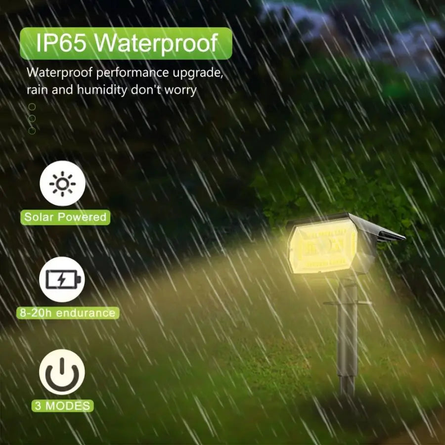 56LED Warm Light Solar Powered Motion Sensor Garden Light Waterproof Outdoor Pathway Lamp
