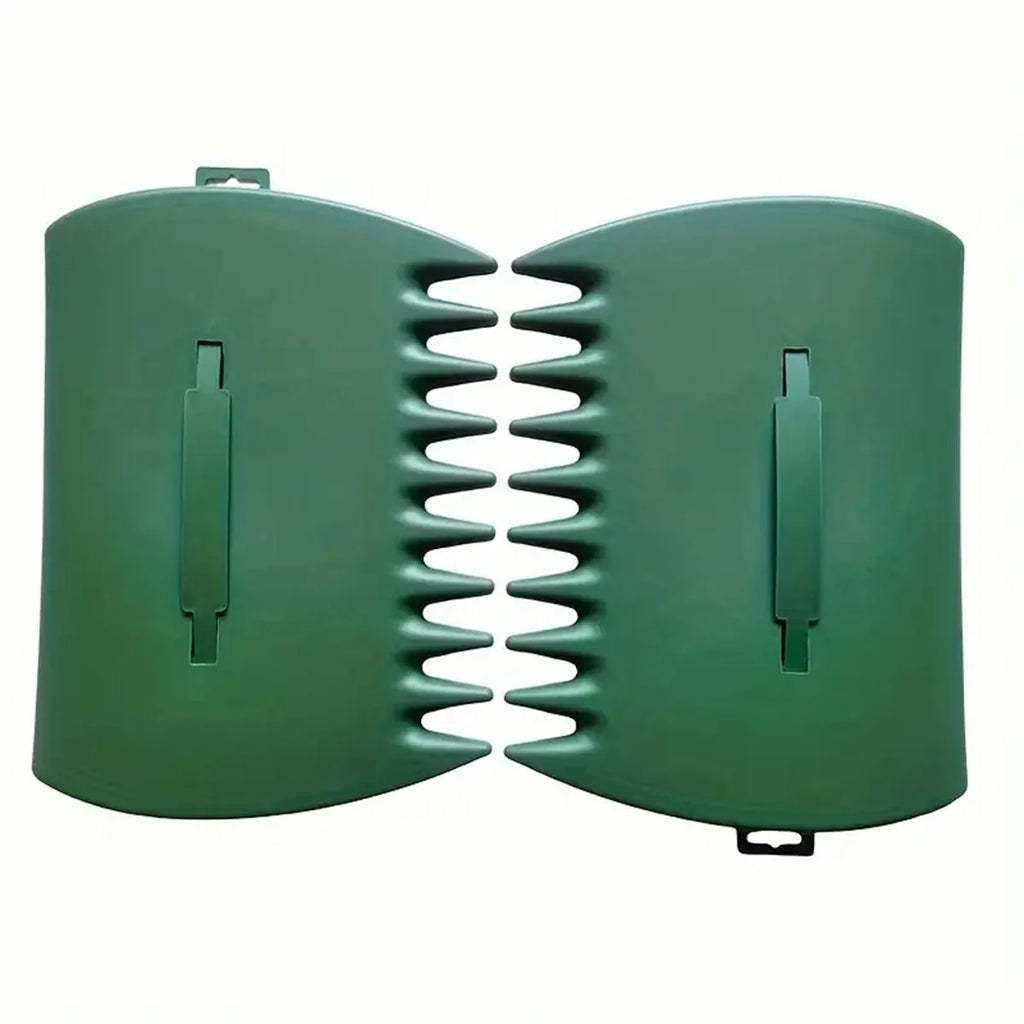 2 Piece Leaf Scoop Rake Plastic Handheld Garden Leaf Collector Cleanup Tools