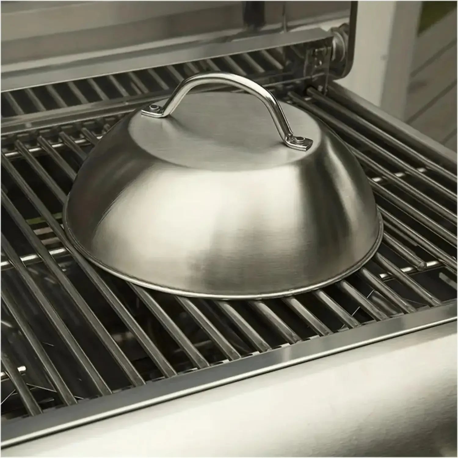 Stainless Steel BBQ Grill Cover 9 Inch Cooking Dome Outdoor Barbecue Accessory