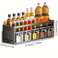 Multi Layer Kitchen Spice Rack Organizer with Seasoning Containers and Storage Shelf 43.4cm