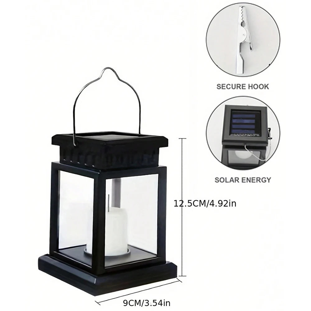 Solar Lantern Garden Light Retro Outdoor Hanging or Floor Lamp Waterproof LED Decor Light