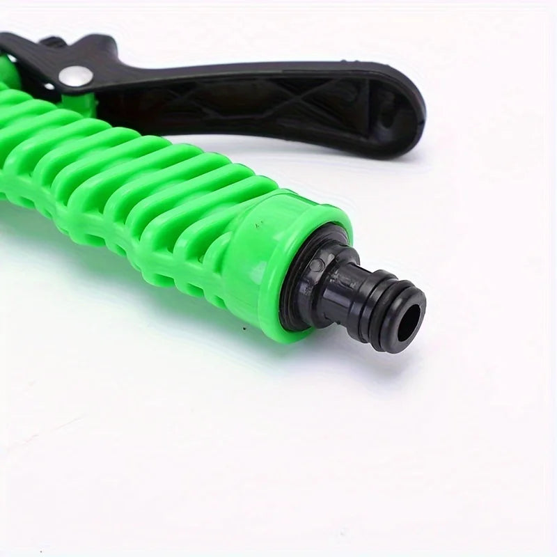 7.5m Garden Hose with 7 Function Spray Nozzle Flexible Coil Water Hose for Garden Watering and Car Washing