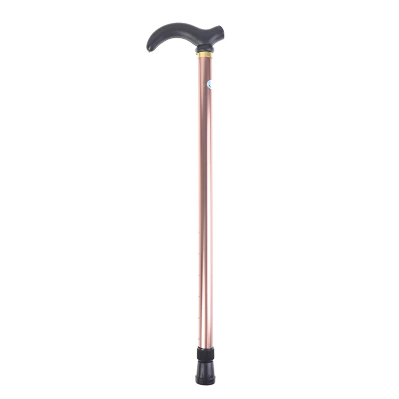 Adjustable Aluminum Walking Stick Coffee 75-90cm Anti-Slip Support Cane