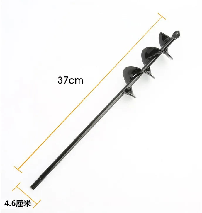 Spiral Garden Auger Drill Bit 4.6x37cm Soil Digging Planting Tool for Electric Drill