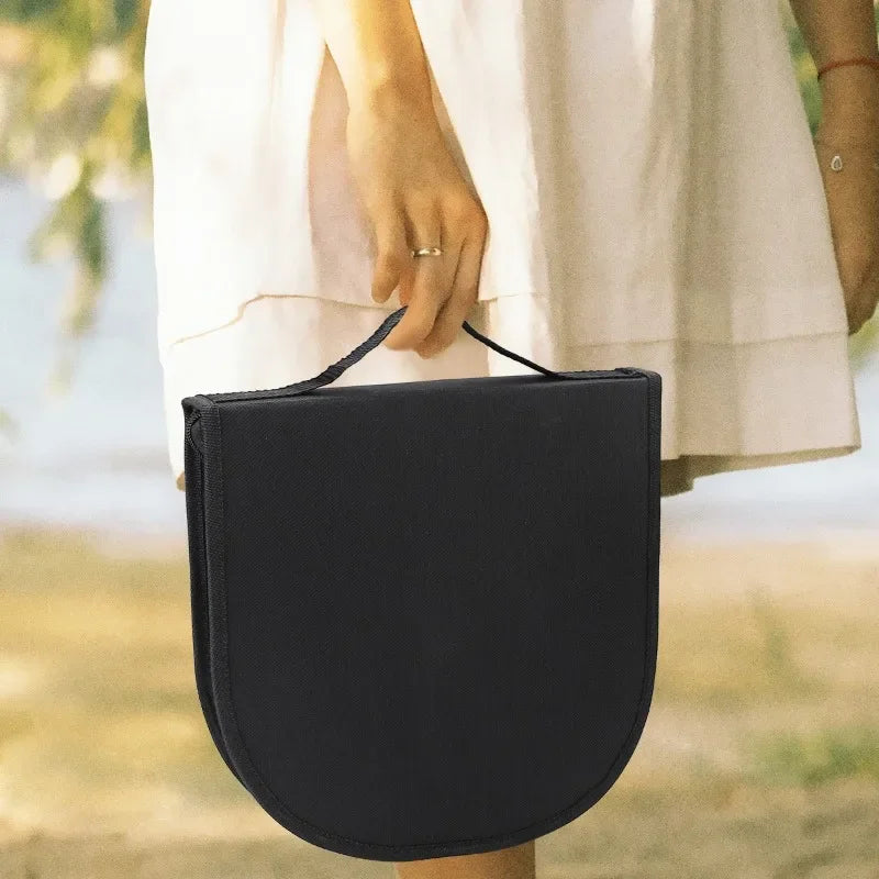 Portable 2 Person Picnic Dinnerware Set Stainless Steel Plates Cutlery Kit with Storage Case for Camping