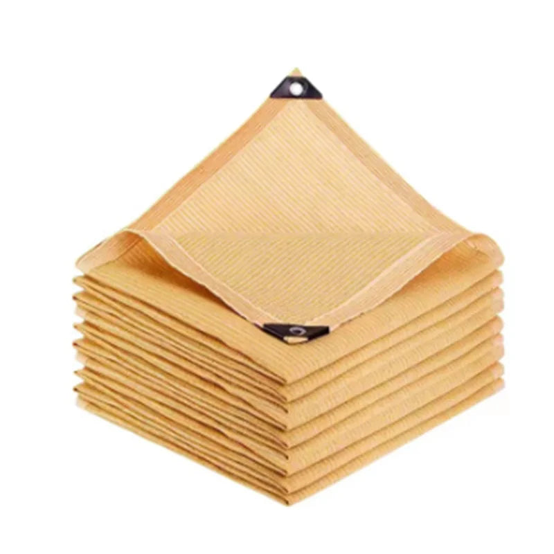 4x5m Beige Sun Shade Net UV Resistant Garden Shade Cloth for Plants Greenhouse Patio and Outdoor Protection