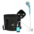 6000mAh Sky Blue Portable Camping Shower Rechargeable Outdoor Shower Kit with 20L Foldable Bucket and Pump
