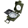Multifunctional Military Sighting Army Green Compass with Inclinometer Waterproof Navigation Compass for Hiking Camping and Outdoor Use