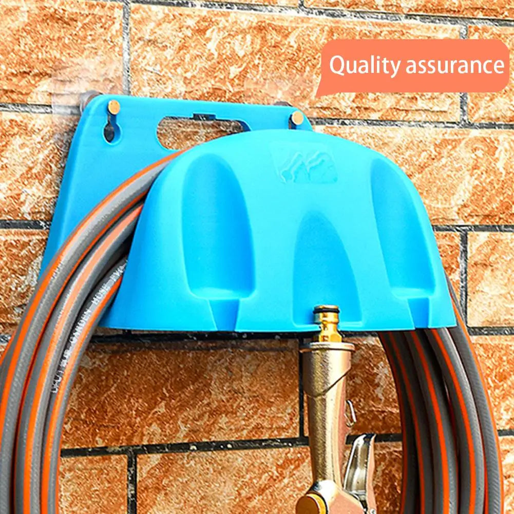 Garden Hose Holder Blue Wall Mounted Hose Storage Rack for Irrigation Hose Pipe and Watering Accessories
