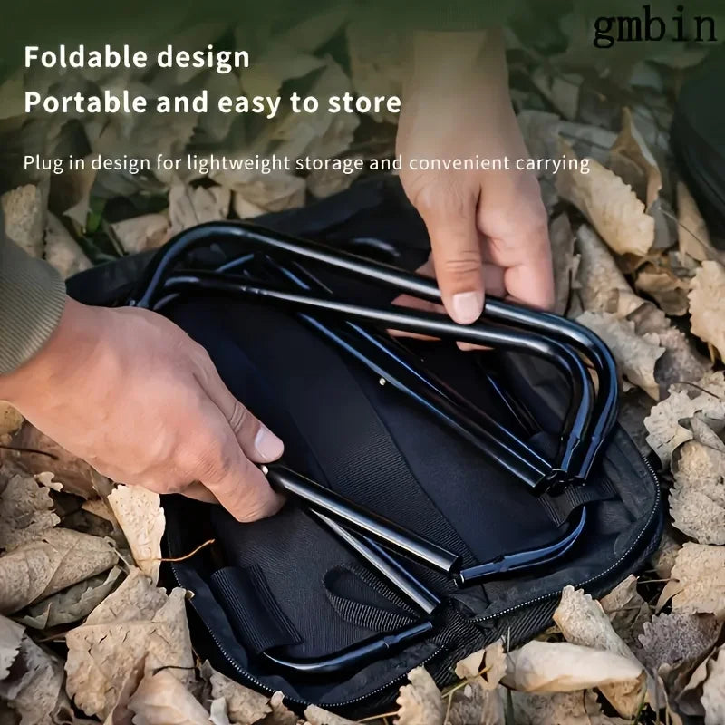 Portable Folding Stool Lightweight Camping Chair Foldable Seat for Fishing Hiking Travel Outdoor and Indoor Use